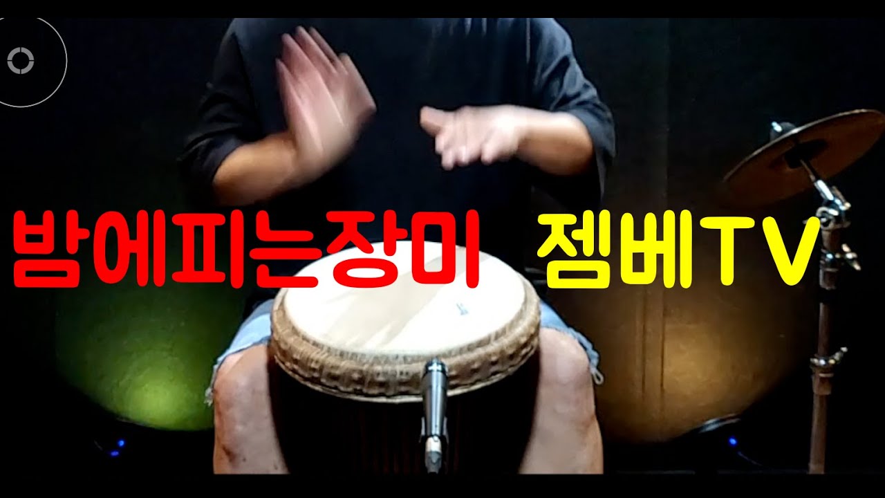(회원신청곡) 밤에피는장미 젬베연주