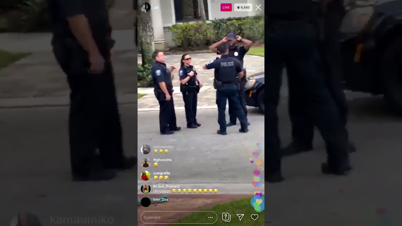 Antonio Brown confronts his Baby mama and the police