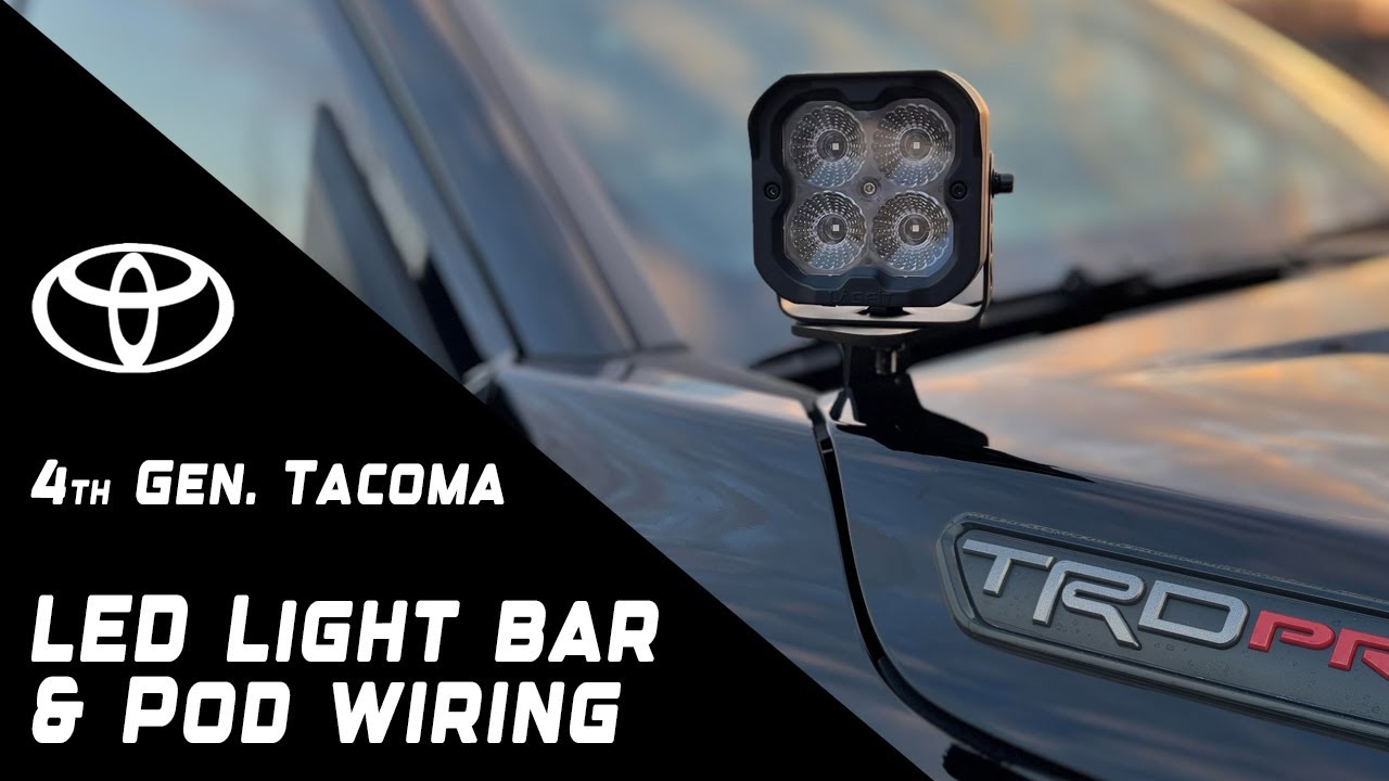 How To Wire LED Light Bar/Pods on a 4th Gen. 2024-2025 Toyota Tacoma