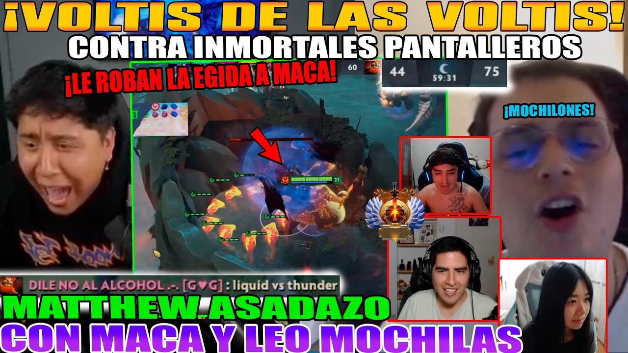 VOLTIS DE VOLTIS AGAINST IMMORTAL SCANDALERS!! MATTHEW ASADAZO WITH MACARIUS AND LEO MOCHILAS DOTA 2