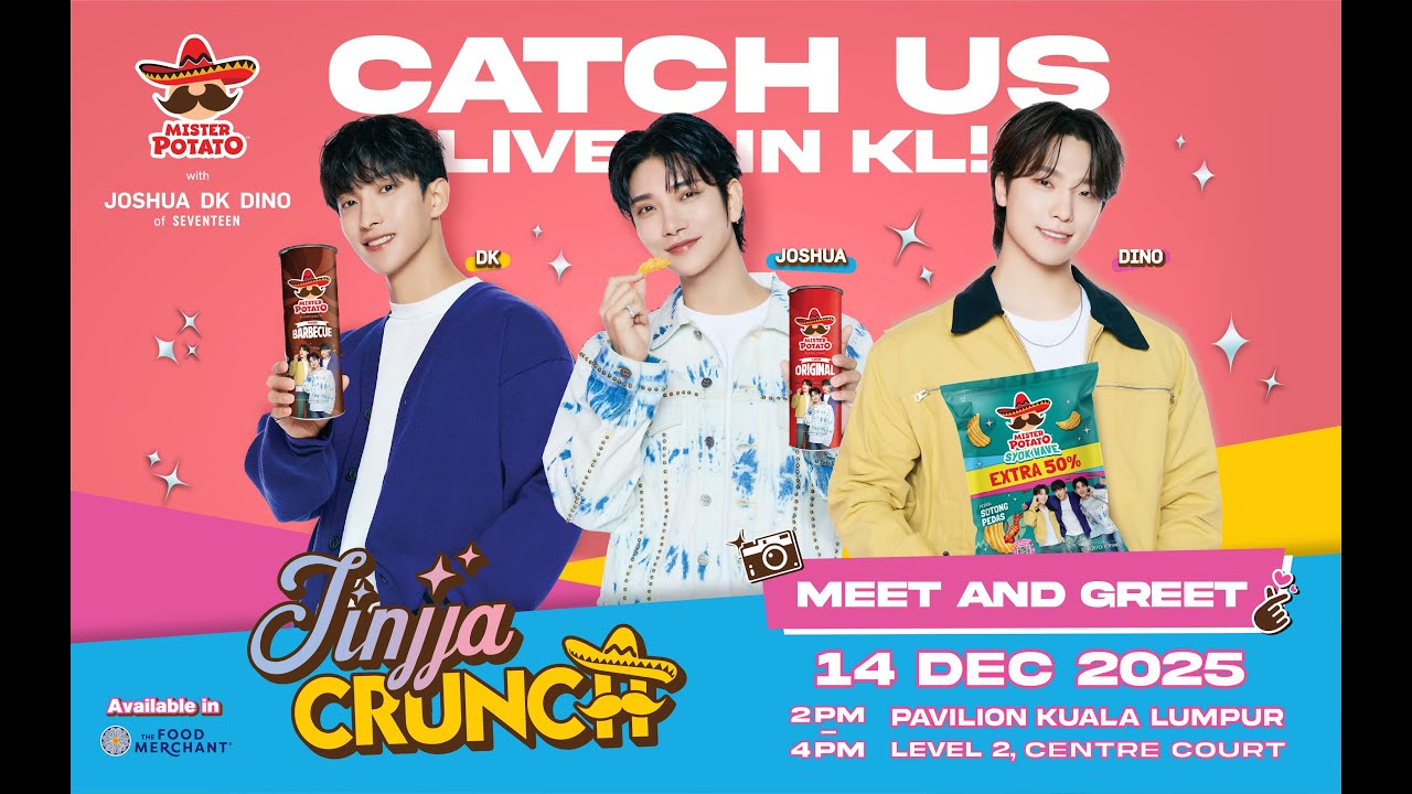 Mister Potato Jinjja Crunch with JOSHUA, DK & DINO of SEVENTEEN