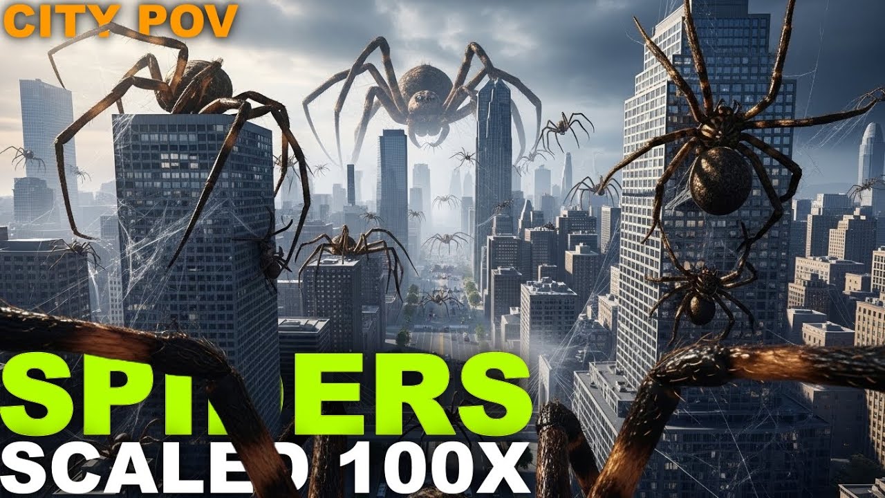 Spiders Scaled 100x Bigger 