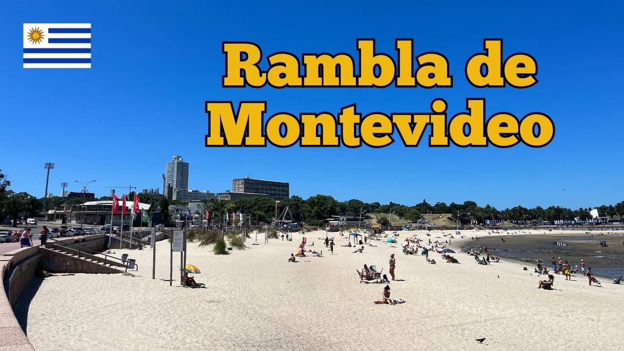 [4K] 🇺🇾 Montevideo, Uruguay | Caminando por la Rambla☀️🌊| Walking Tour