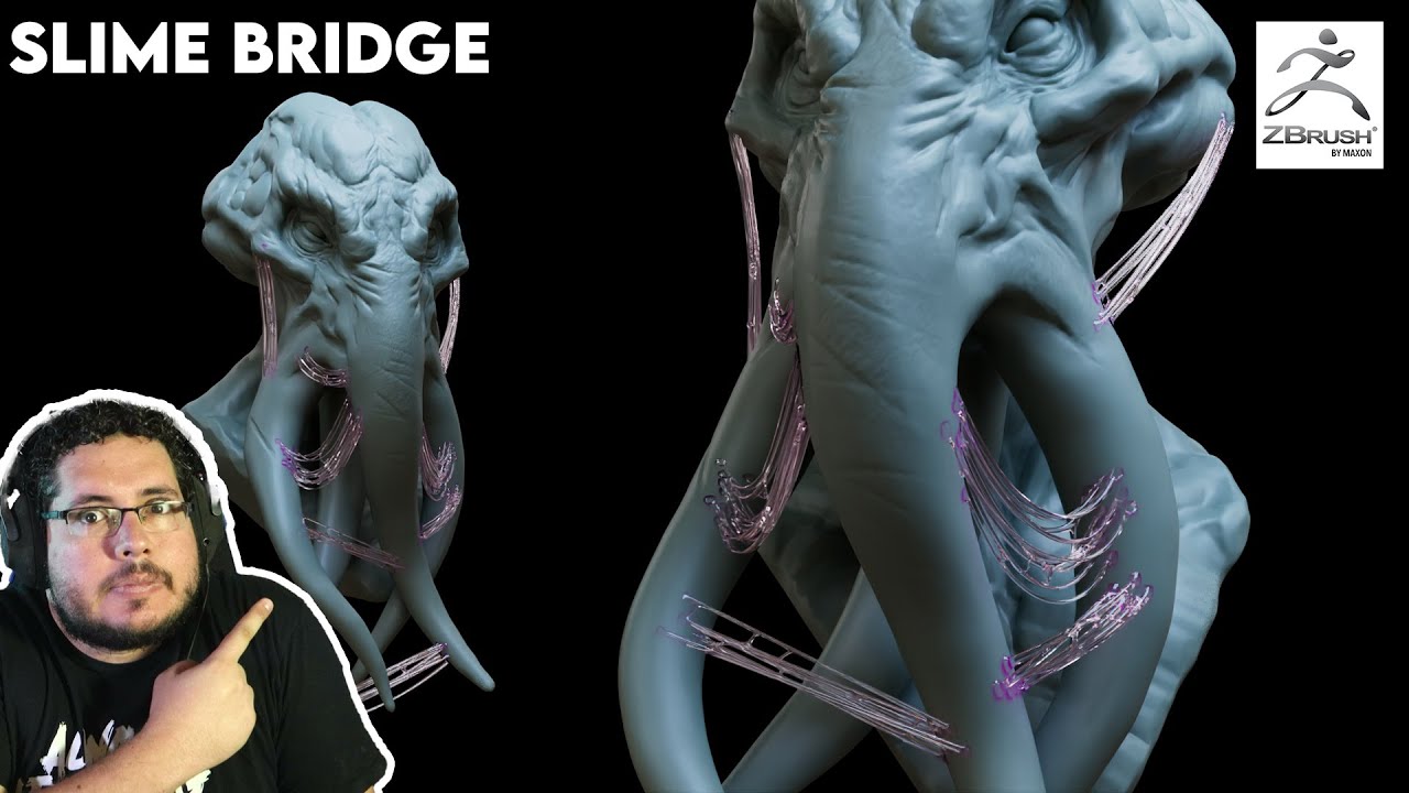 Урок по Zbrush: Slime Bridge + Maya Render