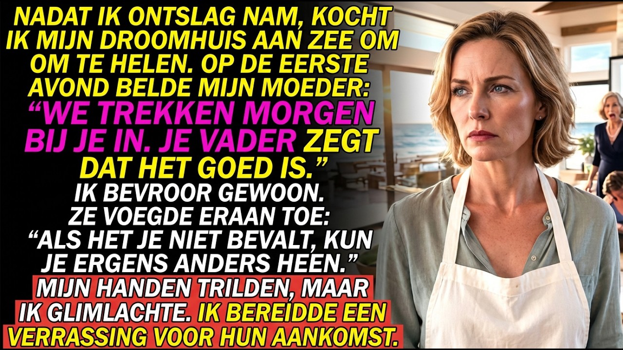 Mijn ouders eisten mijn nieuwe strandhuis — ik bereidde een welkom dat ze nooit vergeten.