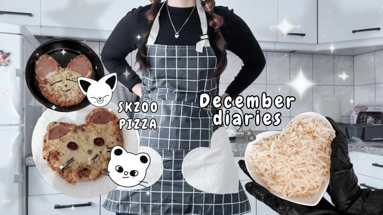 December diaries 🩶| making skzoo pizza 👩🏻‍🍳⋆⭒ foxi.ny & jiniret ~ winter indoor fun activities ₊°｡❆