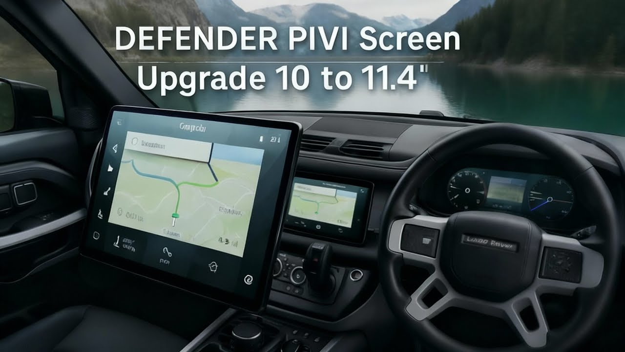 Land Rover Defender L663 PIVI Screen Upgrade from 10