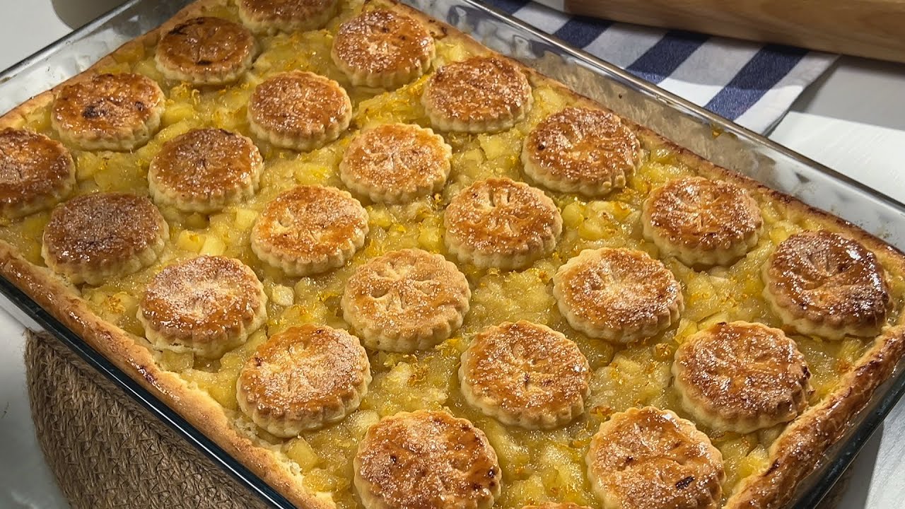 Mayin, og&rsquo;izda eriydigan kottagina olmali pirog / Яблочный пирог который тает во рту!