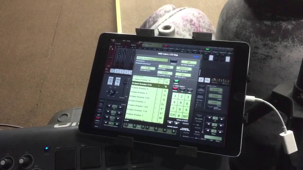 Mapping Sliders Galileo Organ