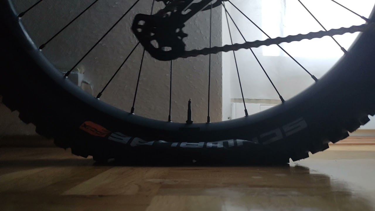Deflate rear tire