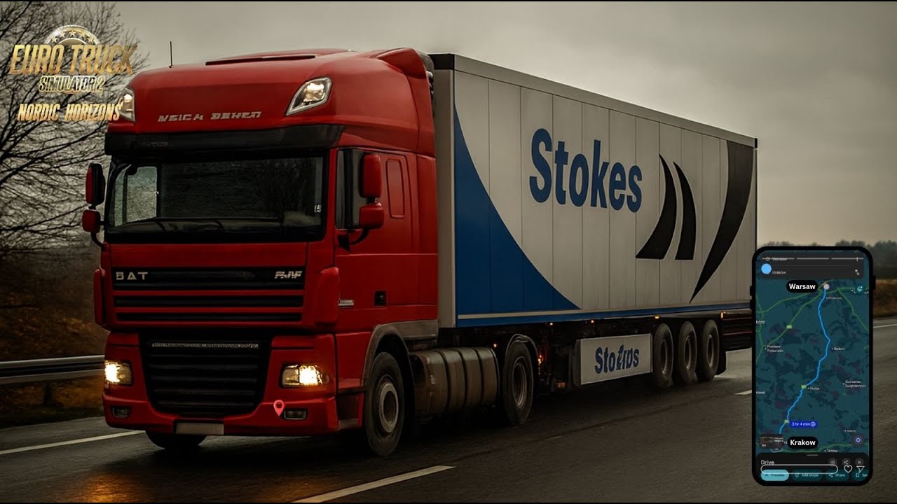 😬 DON'T BREAK THE FISH! 🐟 DAF XF 105 Warsaw to Krakow Salmon Delivery STRESS 🚛 | ETS2 1.57 DLC