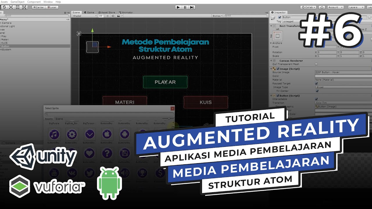Create Main Menu Responsive Unity - Aplikasi Media Pembelajaran Struktur Atom #6