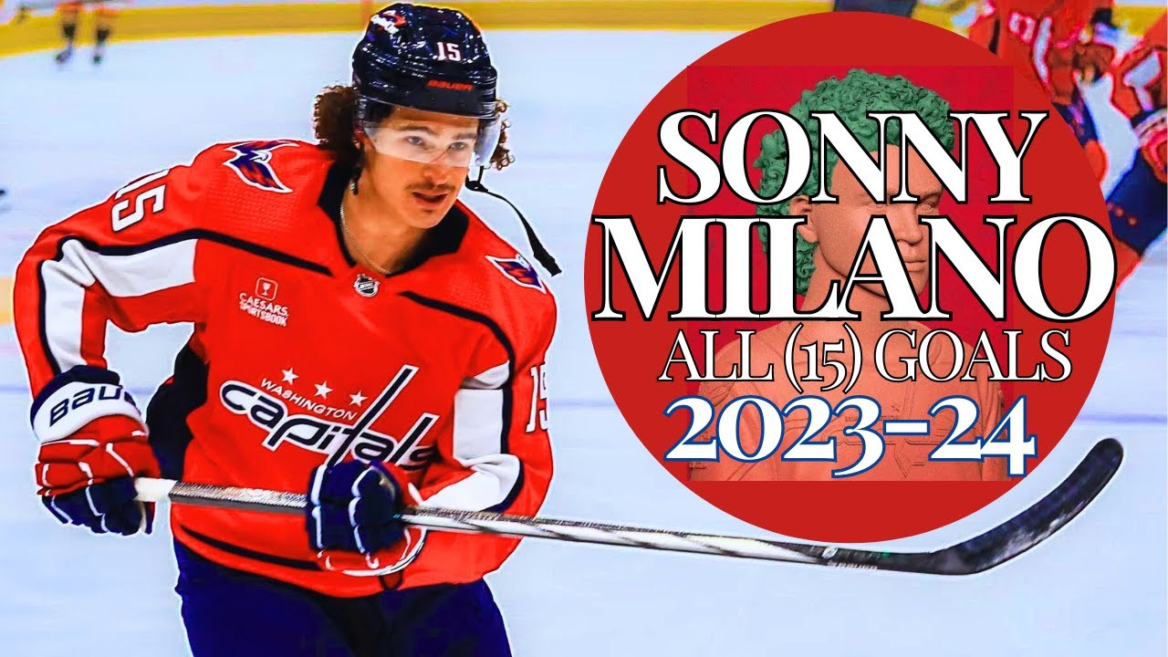Sonny Milano All (15) Goals 2023-24 | Capitals Highlights