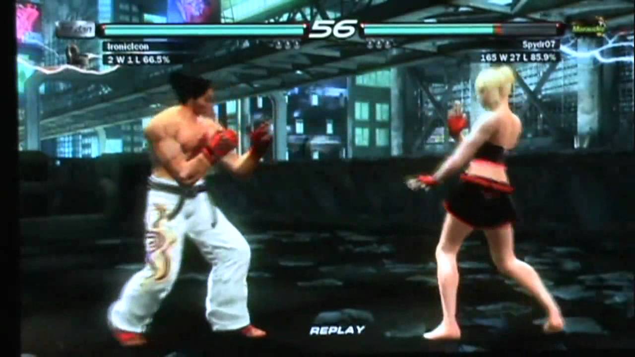 IronicIcon Kazuya #1 - Tekken 6 Kazuya Mishima vs Kuma & Lili
