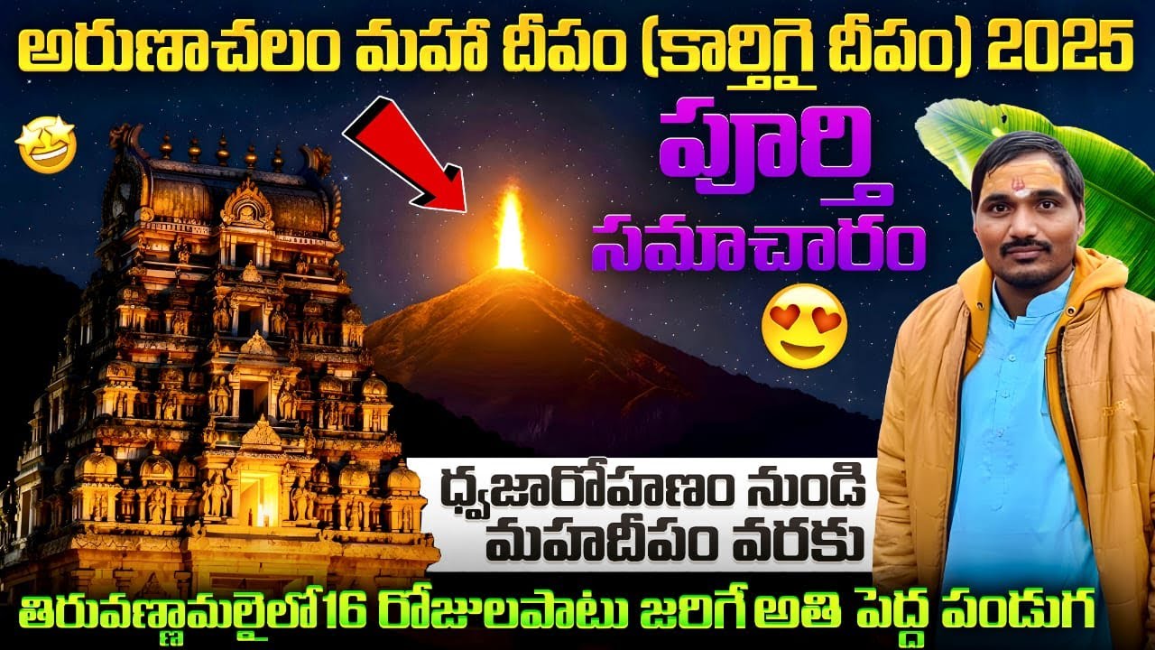 The Arunachalam Maha Deepam 2025|#tiruvannamalai 's Biggest Festival