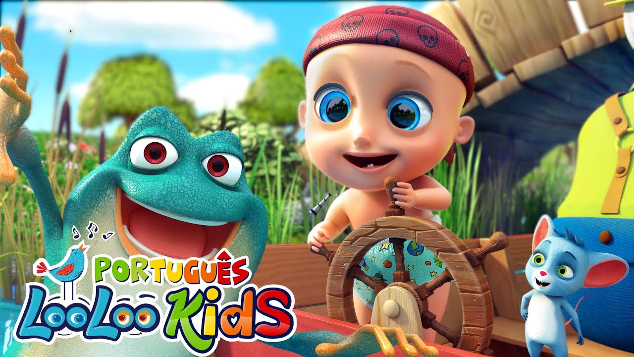 Cinco Pequenos Sapos - Músicas Infantis Divertidas - Canções para crianças  LooLoo Kids Português
