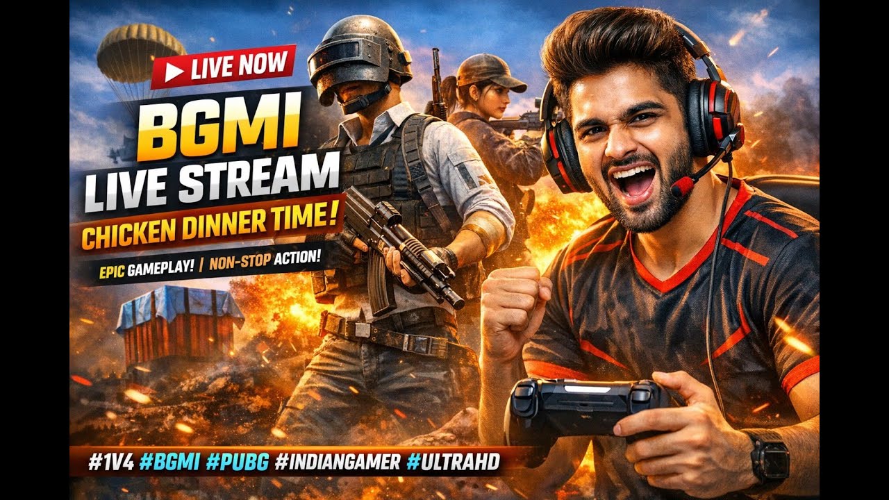 🔥 BGMI LIVE  Conqueror Push Begins  New Gun Meta +good news soon🔥