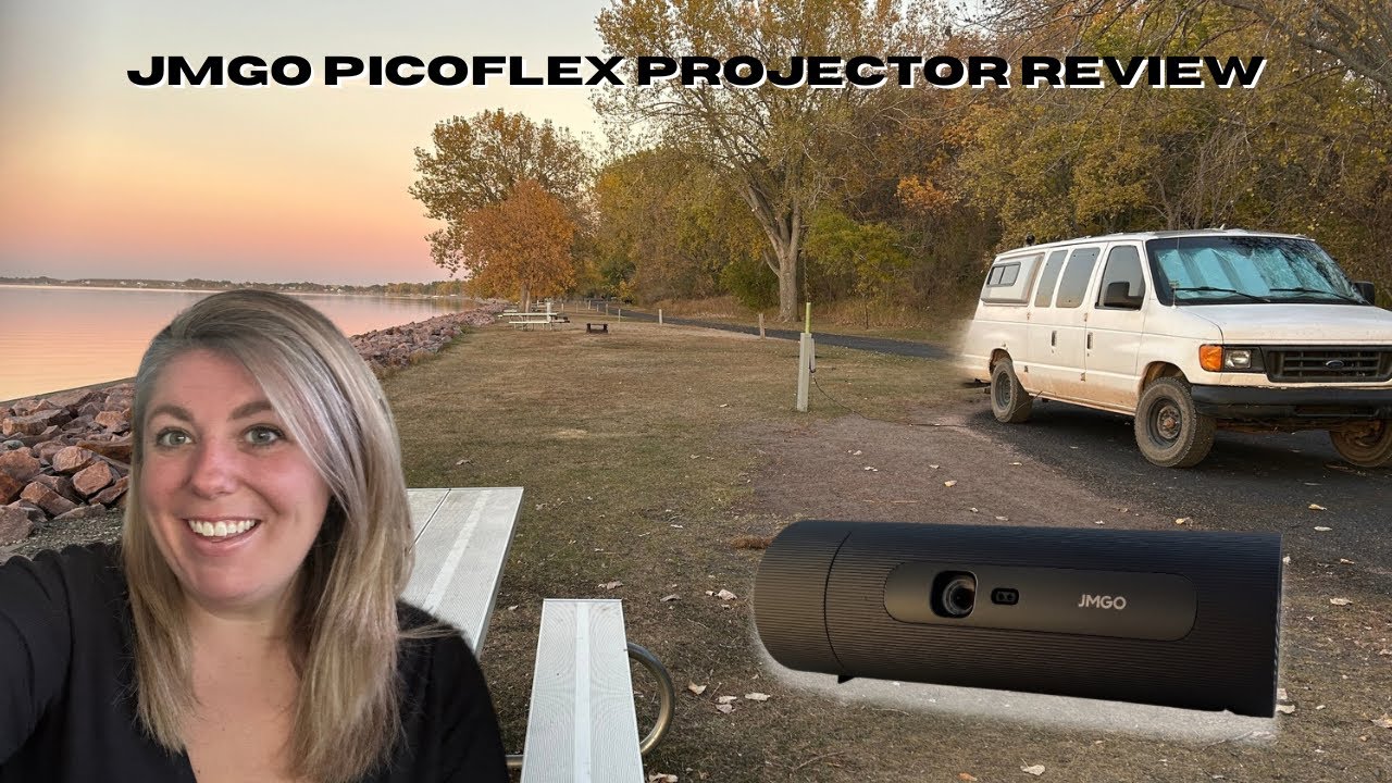 Тестирование и обзор проектора JMGO PicoFlix в рамках осеннего кемпинга.