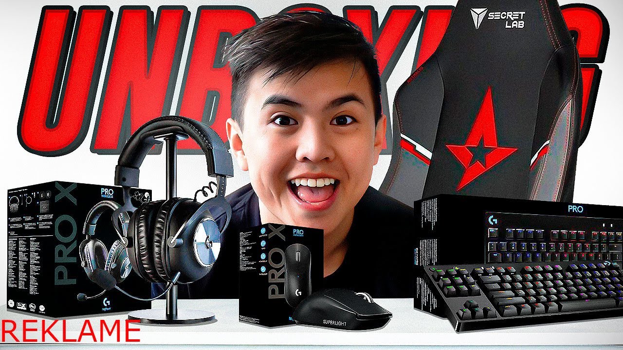 UNBOXER NYT GAMING GEAR & STOL FRA LOGITECH + SECRET LAB