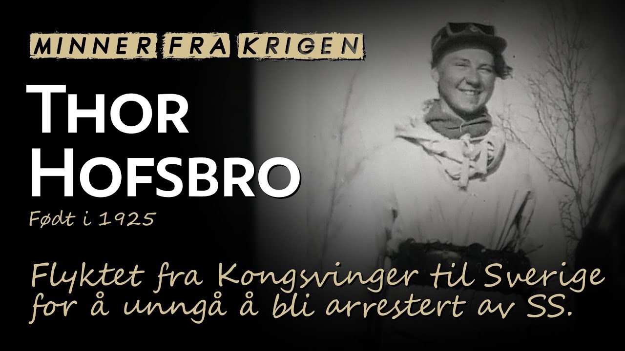 Minner fra krigen: Thor Hofsbro flyktet til Sverige for å unngå å bli arrestert av SS