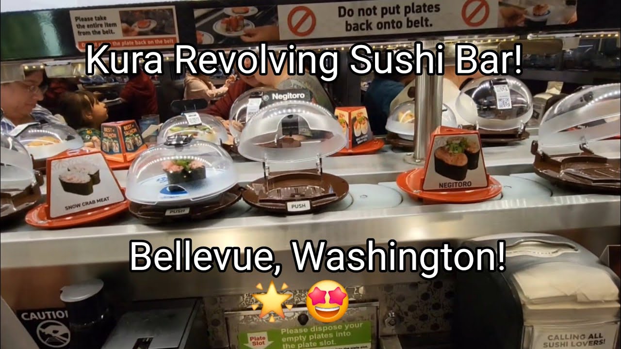 Kura Revolving Sushi Bar In Bellevue, Washington! 😃 🌟 