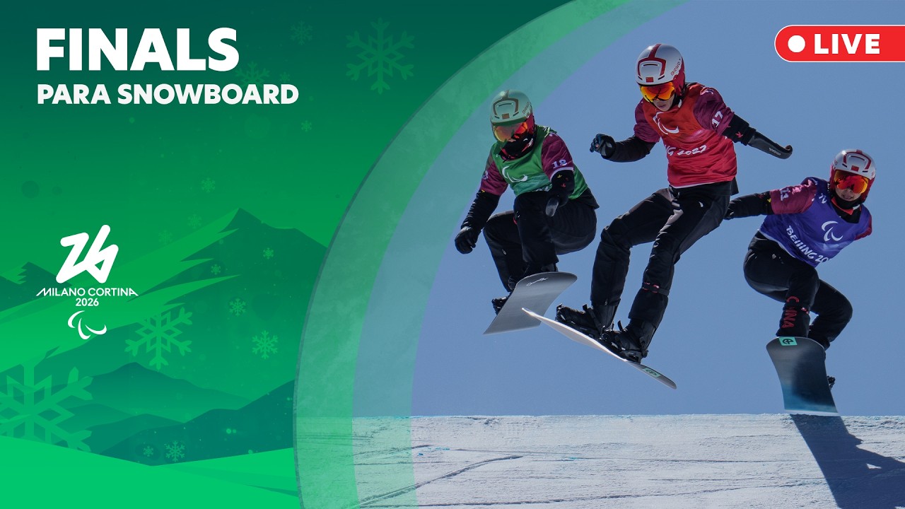 Para Snowboard 🏂 – Men’s & Women’s Snowboard Cross Finals | 8 Mar | Milano Cortina 2026