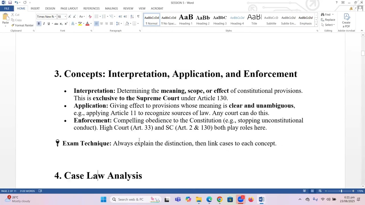 FREE Revision for the 2025  School of Law Entrance Exam-Session 5- Constitutional law Cont'd