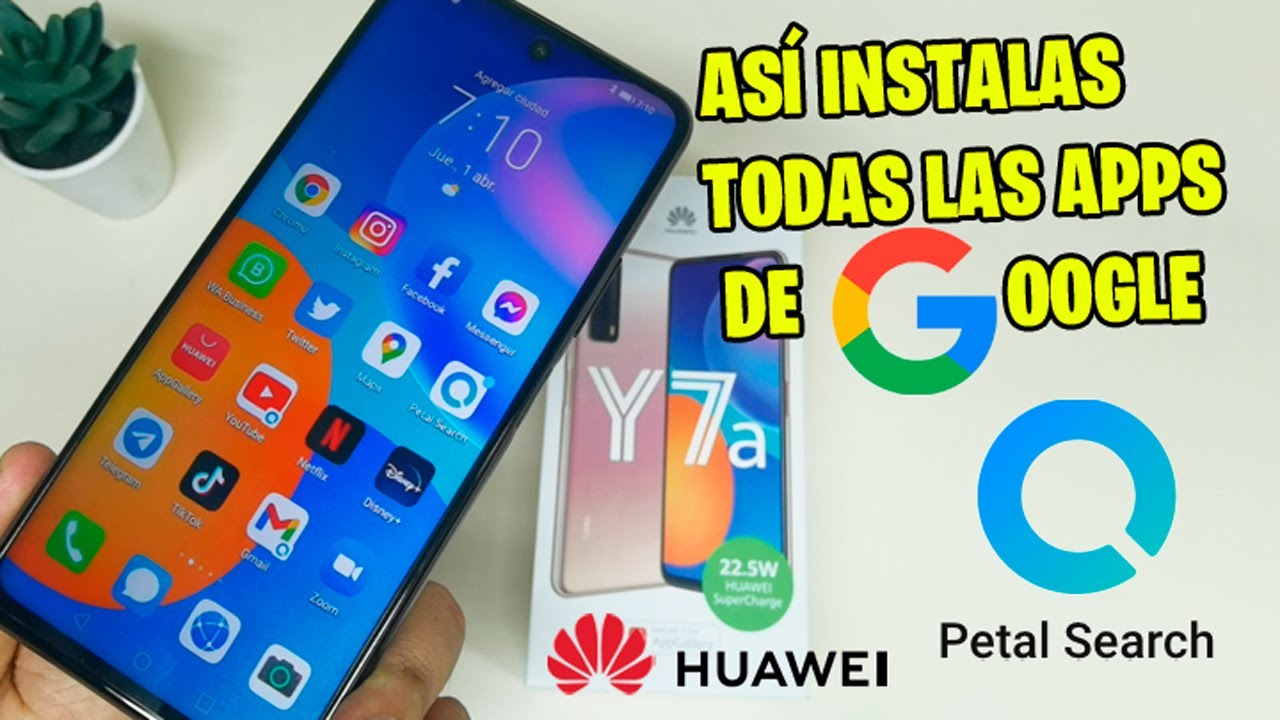 Cómo instalar Aplicaciones de Google en HUAWEI Y7a - Petal Search 2021