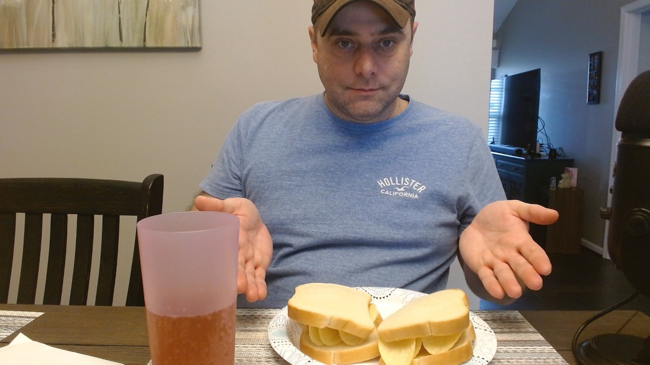 ASMR Eating Pringles Crisps Sandwiches