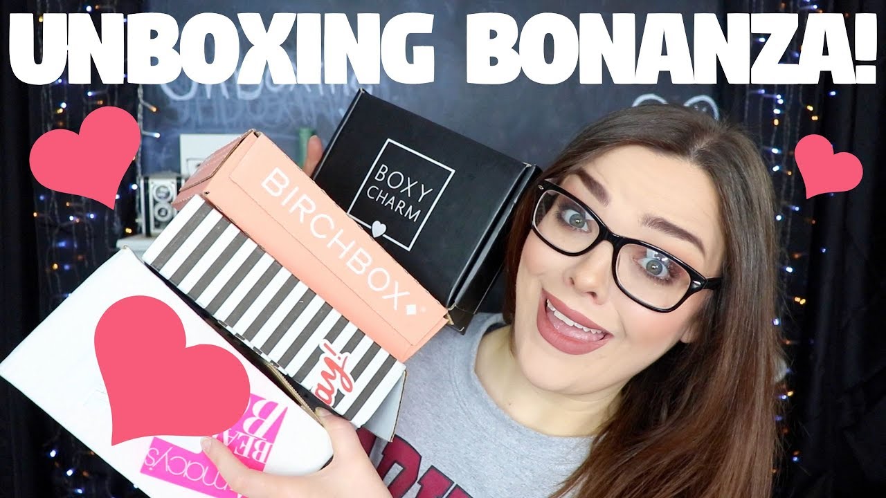 UNBOXING BONANZA! | Boxycharm, Sephora play, Birchbox, Macy's Box! March 2018