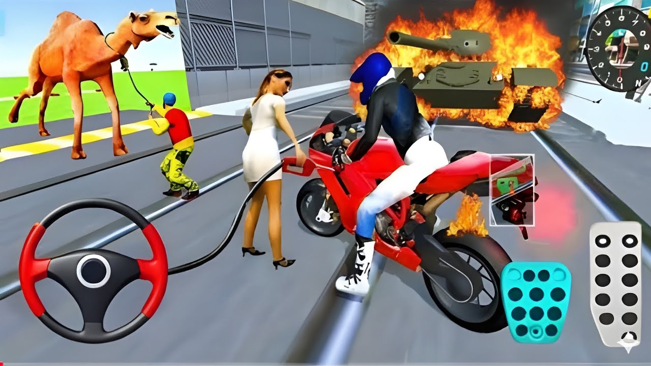 New Red Bike For Parking - 3d Driving Class android game play || Car Game #gameplay #cargame