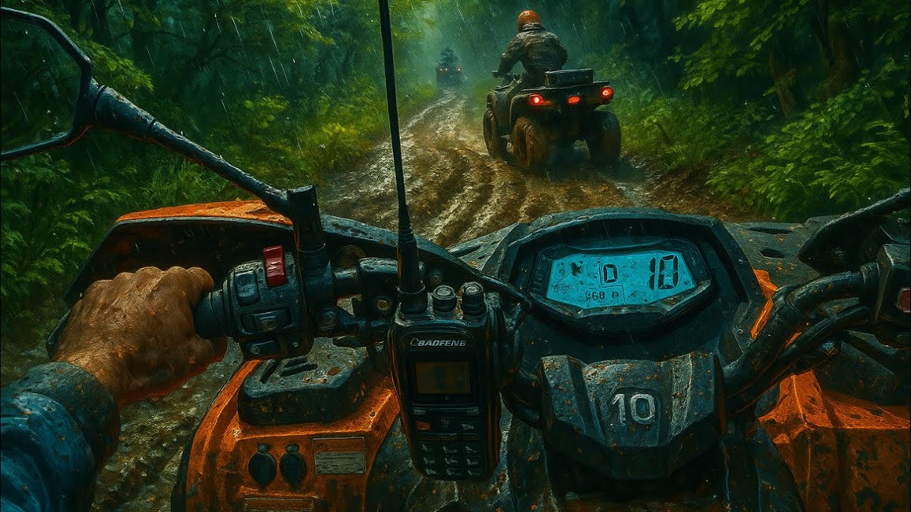ATV ტური ტყეში - სველ გზებზე ,ტალახში და სიმწვანეში .