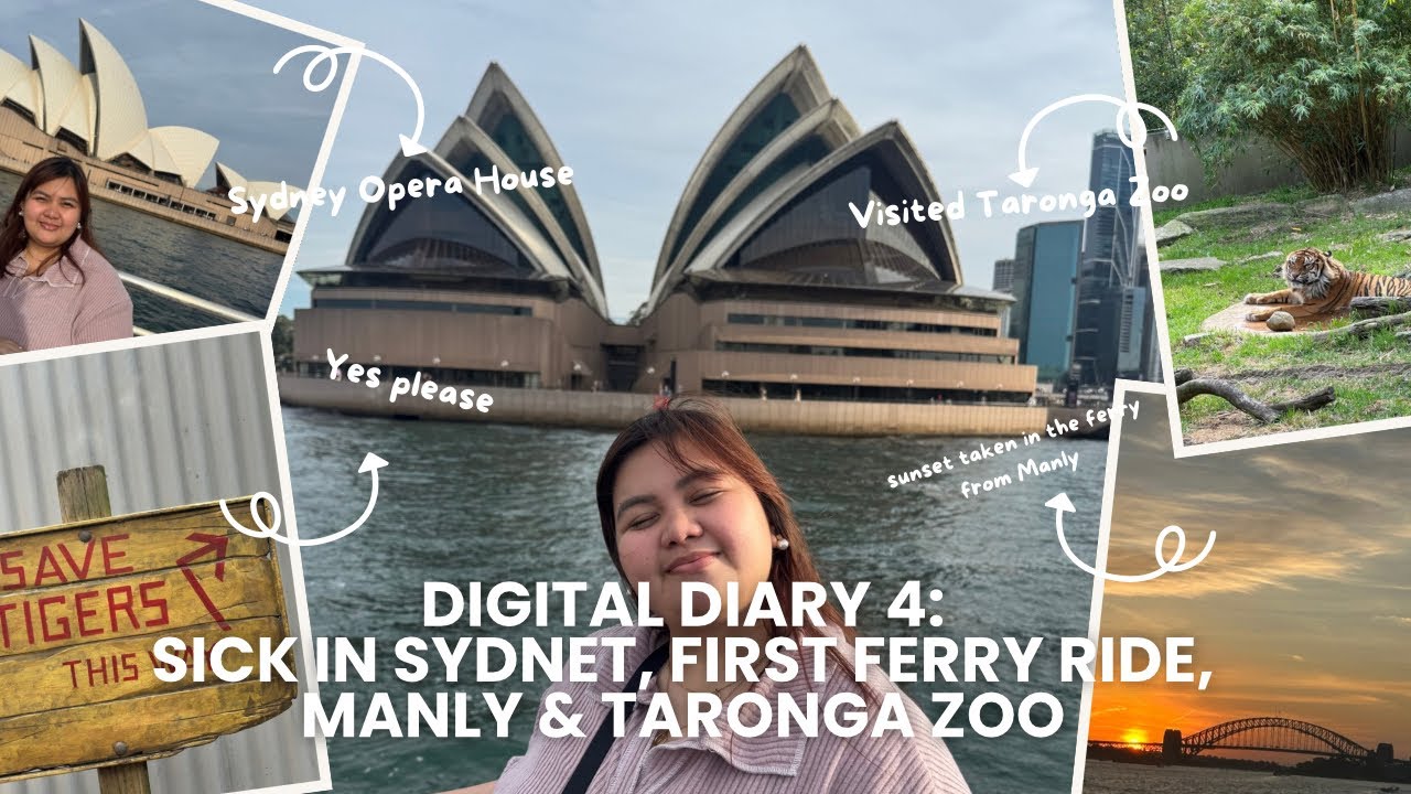 Digital Diary #4: sick in sydney, first ferry ride, Manly & Taronga Zoo