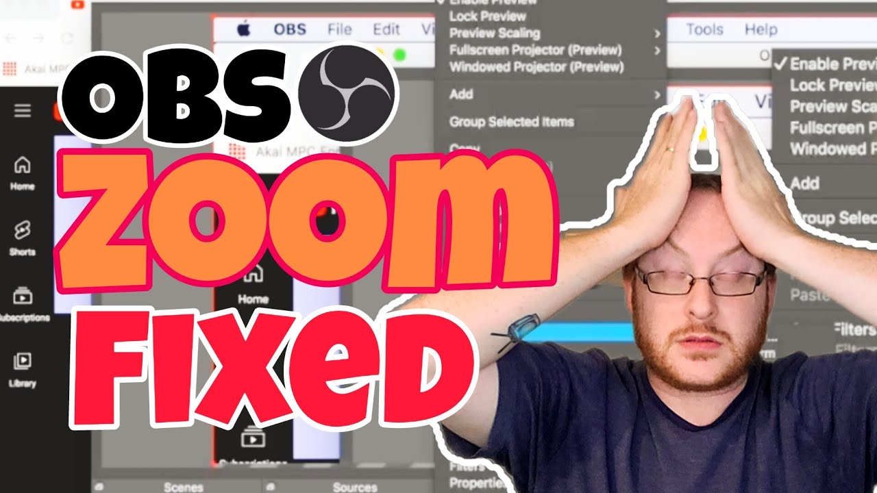 OBS ZOOM Glitch Fixed
