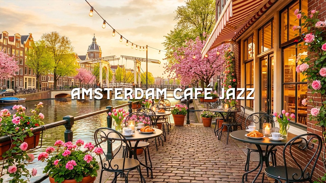 Amsterdam Lakeside Morning Café Jazz | Instrumental Jazz Music for Work, Study & Peaceful Moments