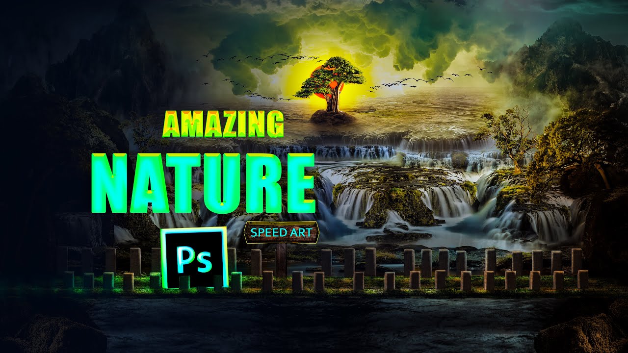 Amazing Nature | photoshop Manipulation | Photoshop Speed Art | H graphic