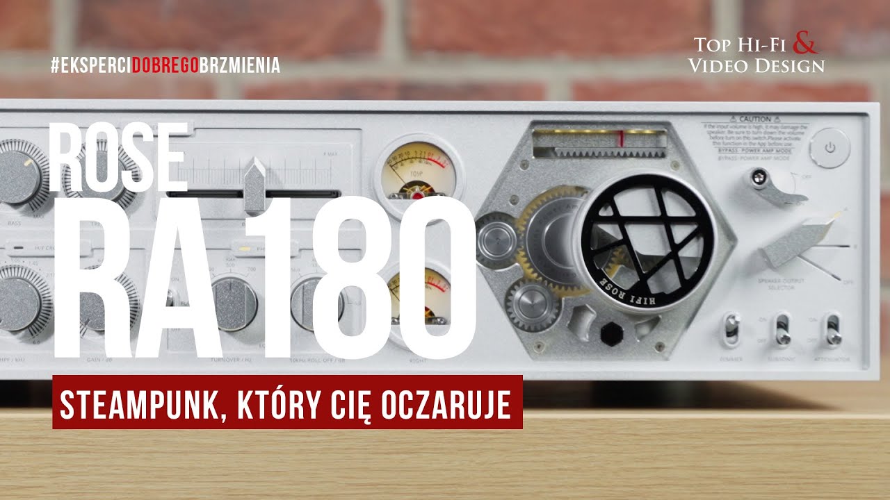 Wzmacniacz zintegrowany ROSE RA180 &ndash; steampunk, kt&oacute;ry potrafi oczarować | prezentacja Top Hi-Fi