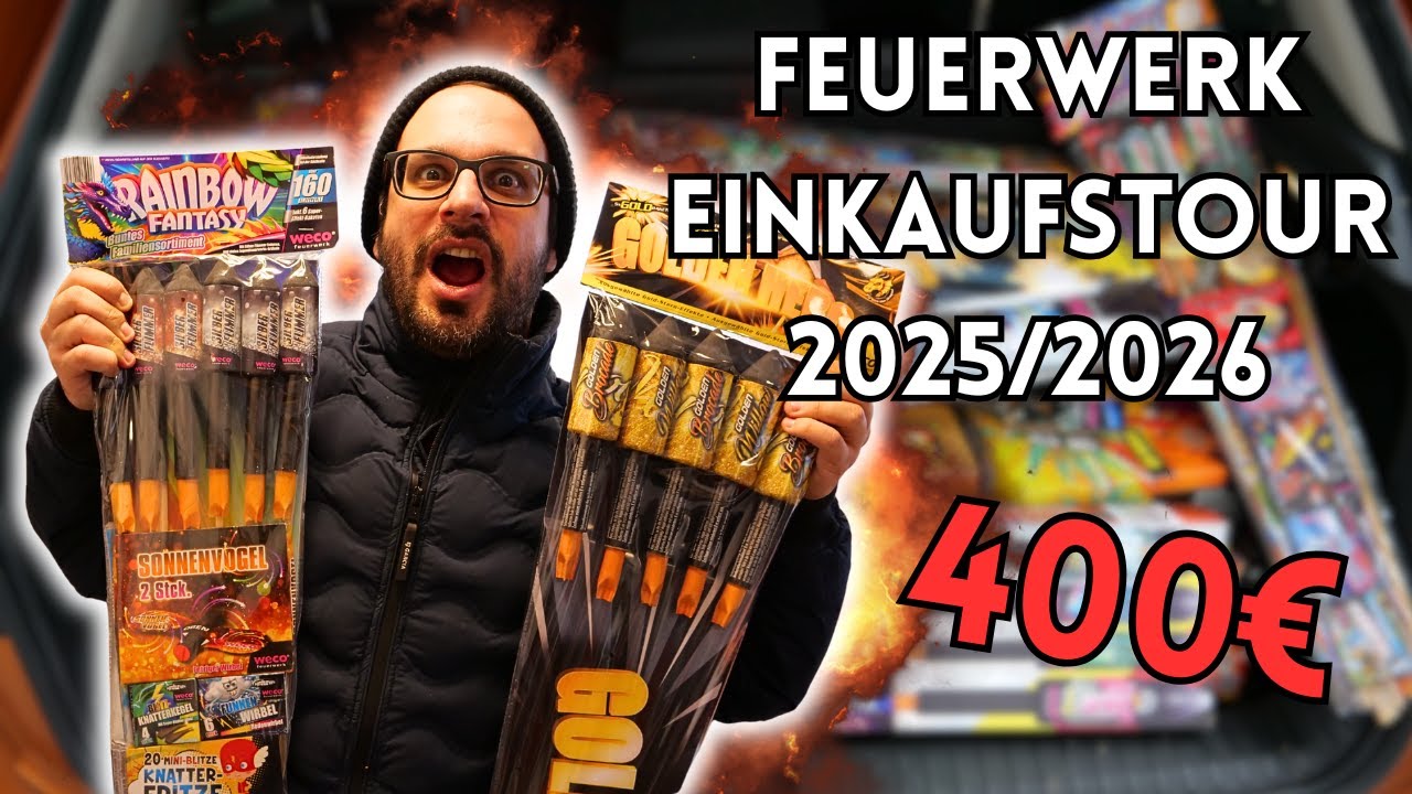 SILVESTER FEUERWERK EINKAUFSTOUR 2025/2026 🔥