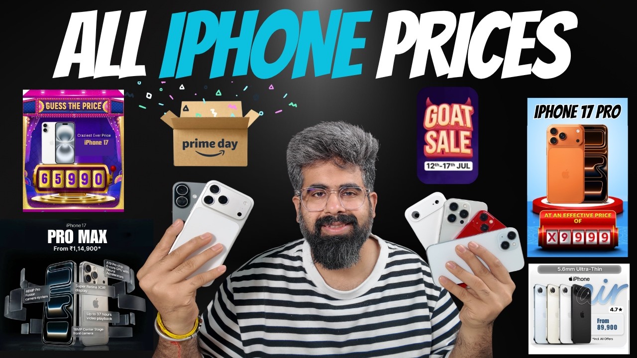 All iPhone price in Flipkart GOAT & Amazon Prime sale | iPhone 17, iPhone 17 Pro, iPhone 16, 16 Pro