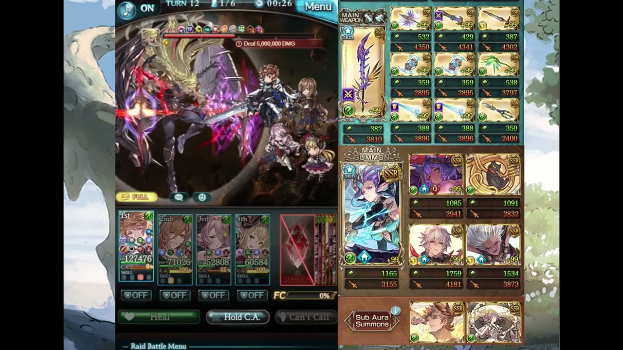 [GBF/グラブル] Beelzebub Wind Magna FA Solo / ベルゼバブhl 風 マグナ フルオート ソロ