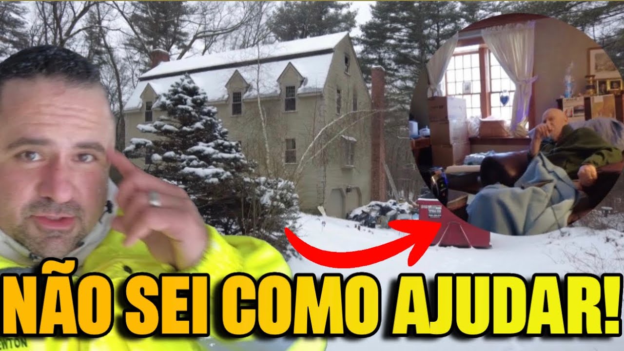 TRISTE REALIDADE NOS EUA VISITANDO UM IDOSO, E INDO JOGAR O LIXO FORA DA CASA DELE