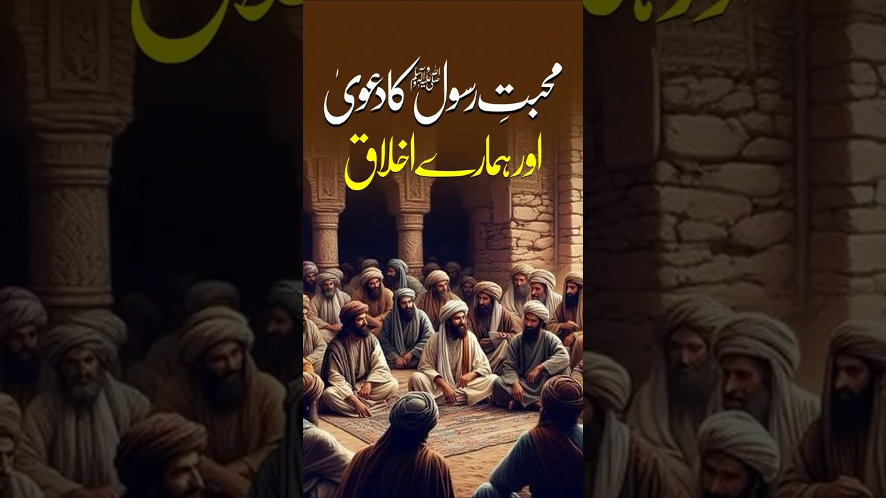 Muhabbat e Rasool ﷺ ka daawa aur hamare akhlaq  محبتِ رسول ﷺ کا دعویٰ اور ہمارے اخلاق