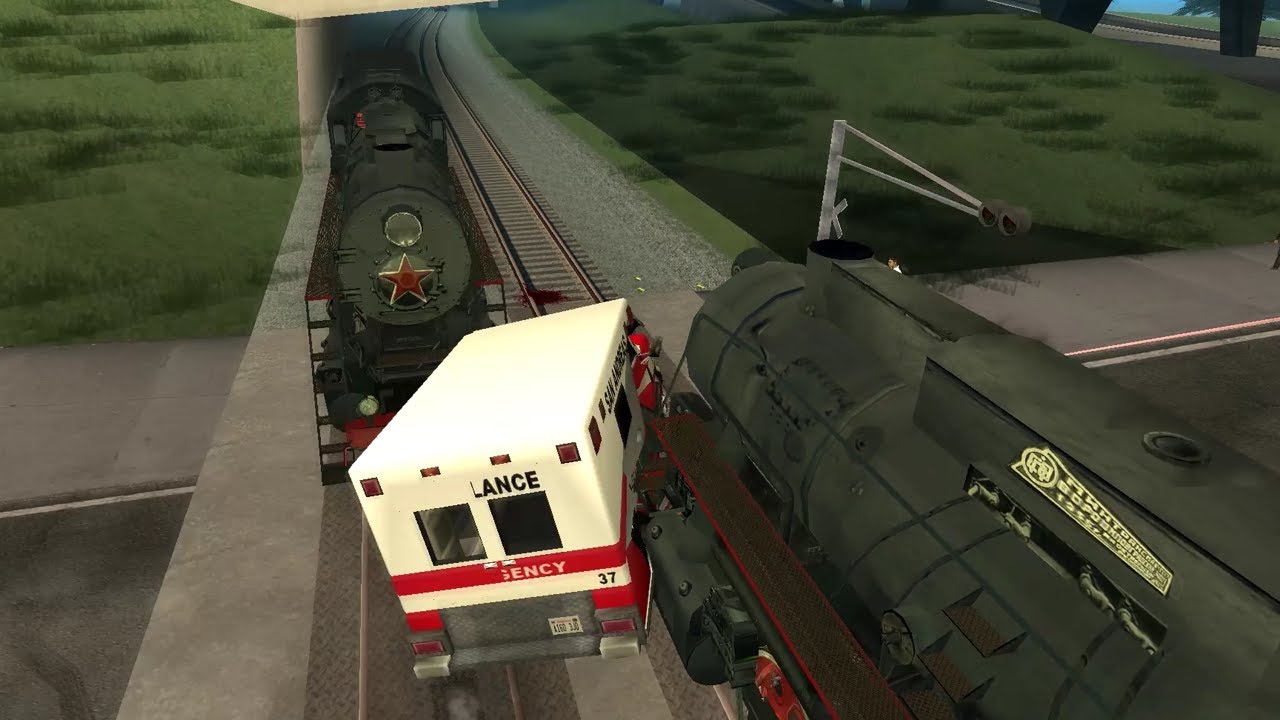 Crazy Steam Locomotives Trains in GTA San Andreas - Part 3