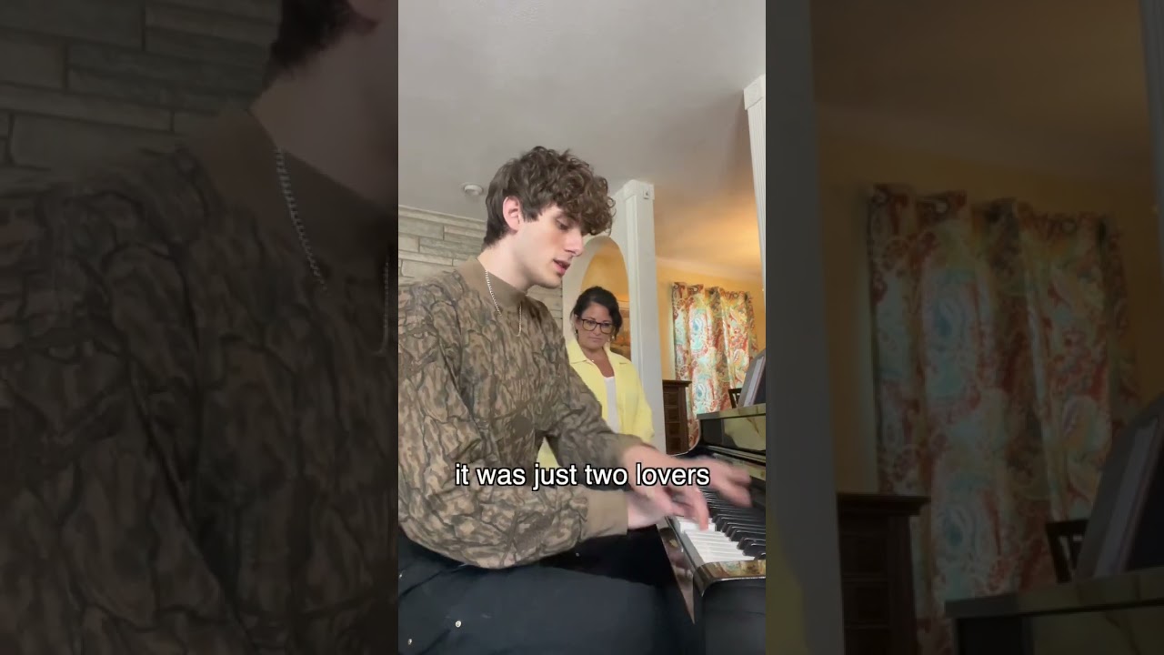 playing my song for my childhood piano teacher. &lsquo;golden hour&rsquo; is out everywhere. #shorts