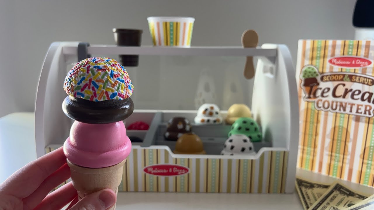 ASMR | Мелисса и Даг зачерпывают и подают мороженое🍦