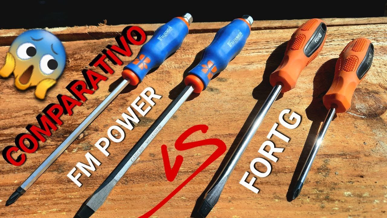 COMPARATIVO DE CHAVES FENDA FM POWER VS FORTG