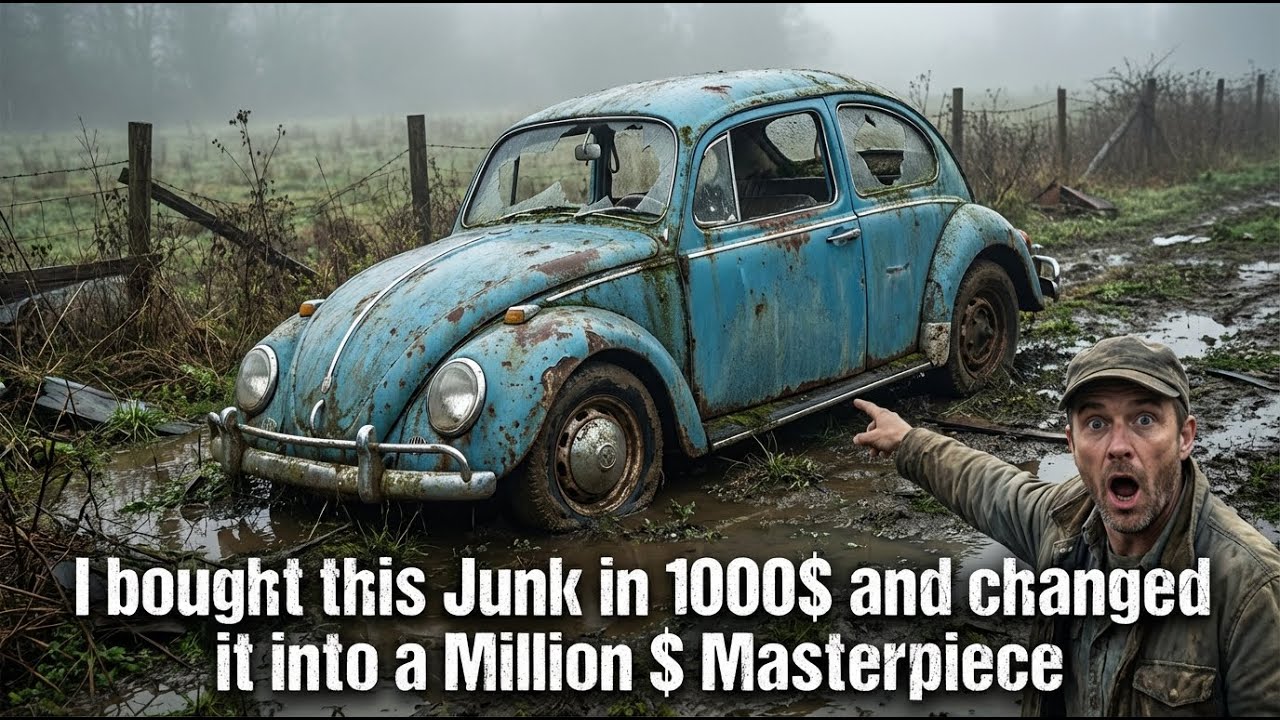 ASMR Car Restoration | Vintage VW Beetle From Abandoned Condition to Looking New