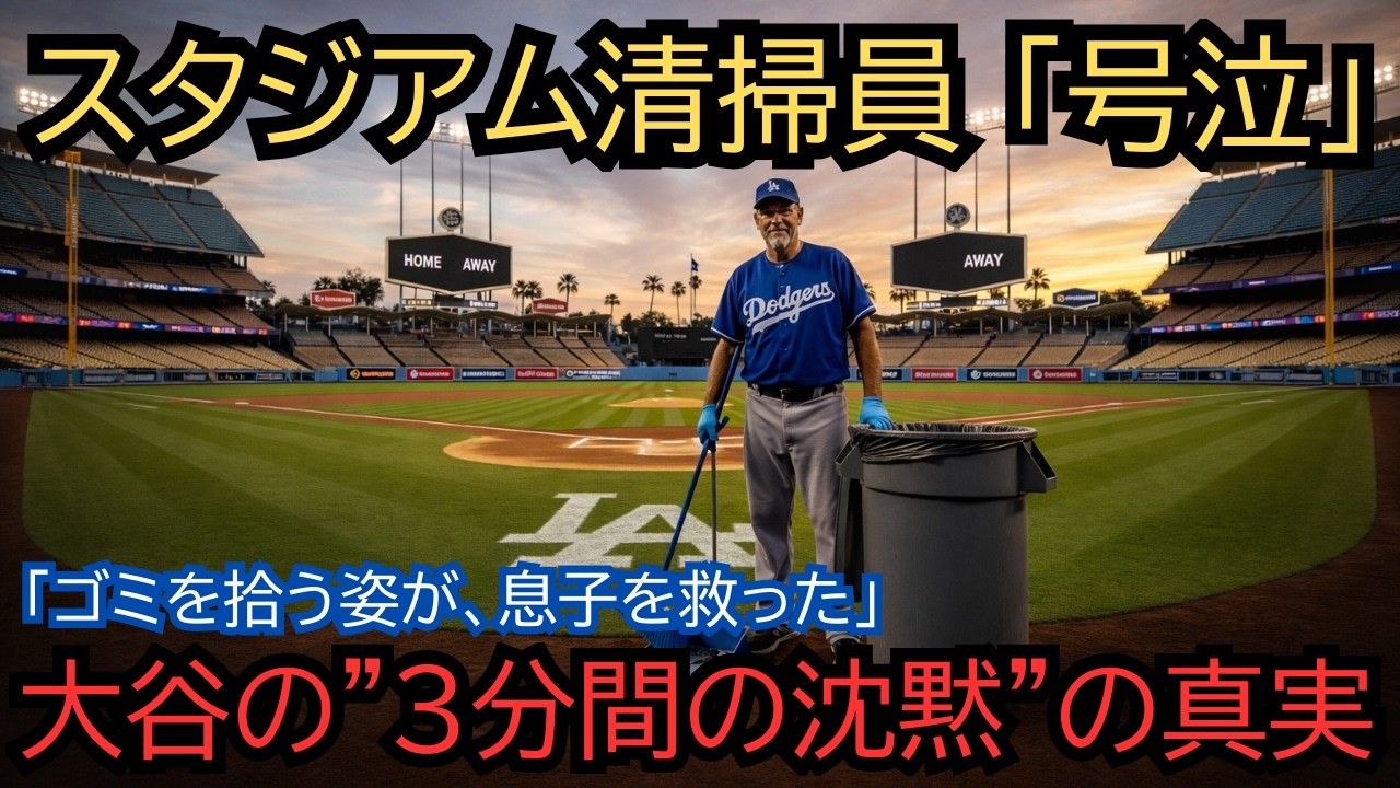 【涙腺崩壊】「ゴミを拾う姿が、息子を救った」末期がんの清掃員が大谷翔平に送った最後の手紙。試合中に読んで立ち尽くした大谷の