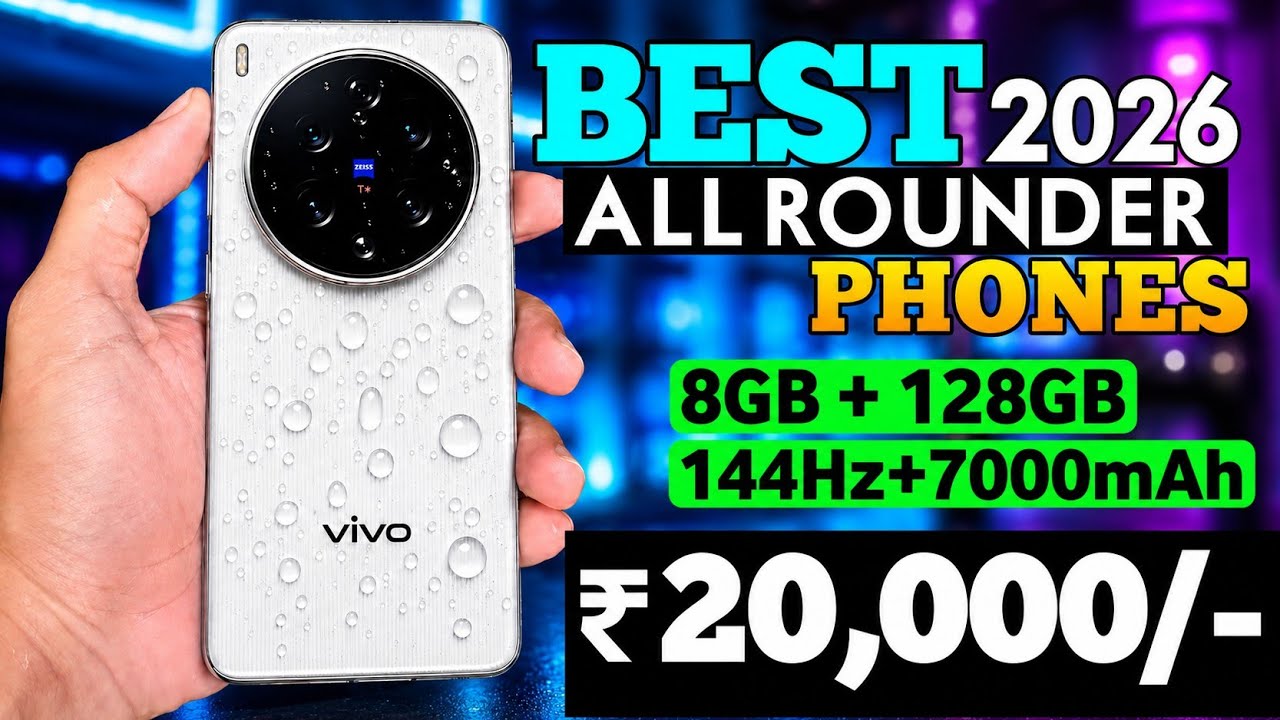 8GB + 256GB 🤯 - ₹20,000/-| Top 4 Best 5G Smartphones Under ₹20,000 in 2026 | 144Hz + 7000mAh | India