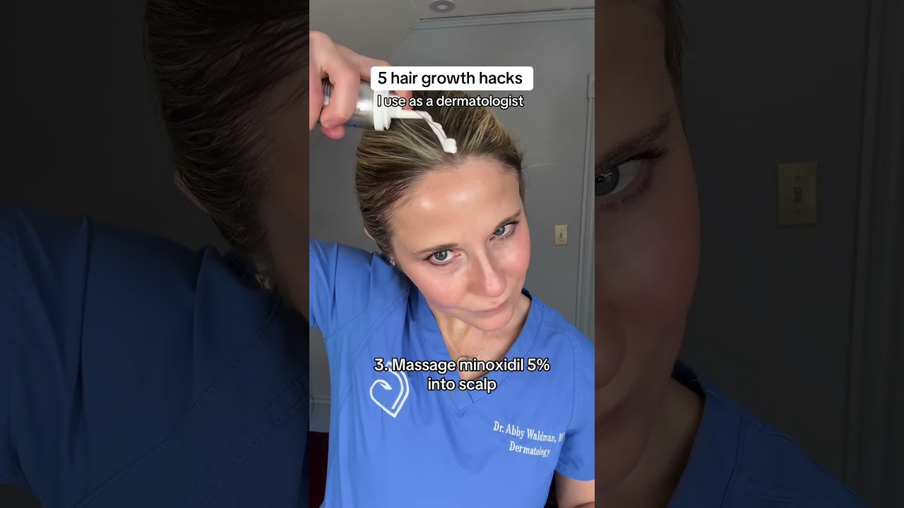 5 hacks for hair loss, from a dermatologist. #hairloss #dermatologist